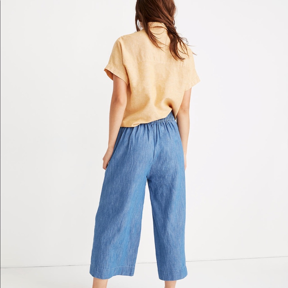 Madewell chambray pull on pants - Picture 2 of 6